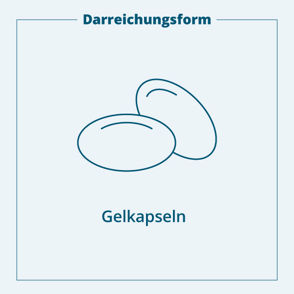 MegaHerz Darreichungsform: Softe Gelkapseln, illustrierte Darstellung